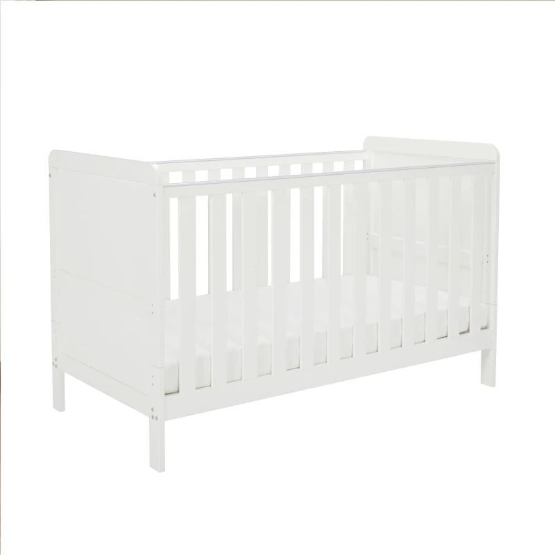 Image of Babymore Caro Urban Cot Bed - White 2610612