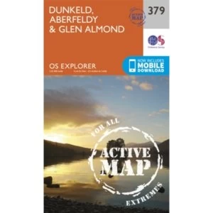 Image of Dunkeld, Aberfeldy and Glen Almond by Ordnance Survey (Sheet map, folded, 2015)