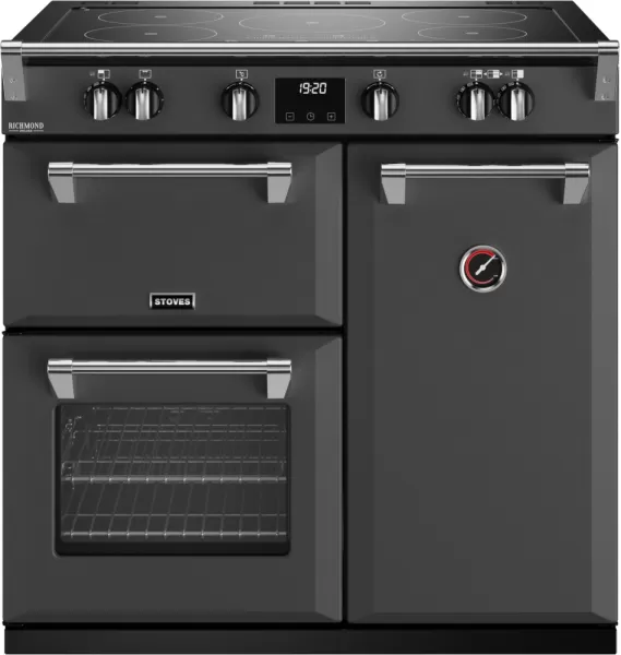 Image of Stoves Richmond Deluxe ST DX RICH D900Ei TCH AGR Electric Range Cooker with Induction Hob - Anthracite - A/A Rated
