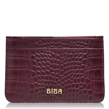 Image of Biba BIBA Leather Zip Top Coin Purse - Burgundy