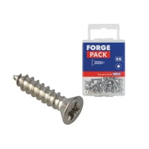 Image of ForgeFix Self-Tapping Screw Pozi Compatible CSK A2 SS 1" x 8 ForgePack 20