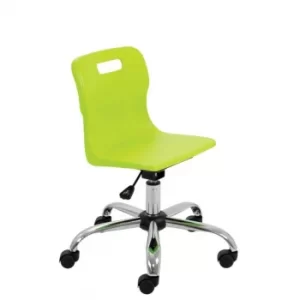 Image of TC Office Titan Swivel Junior Chair with Castors, Lime