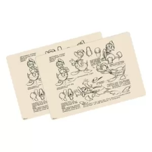 Image of Donald Duck Lenticular Placemat 2-Pack Vintage