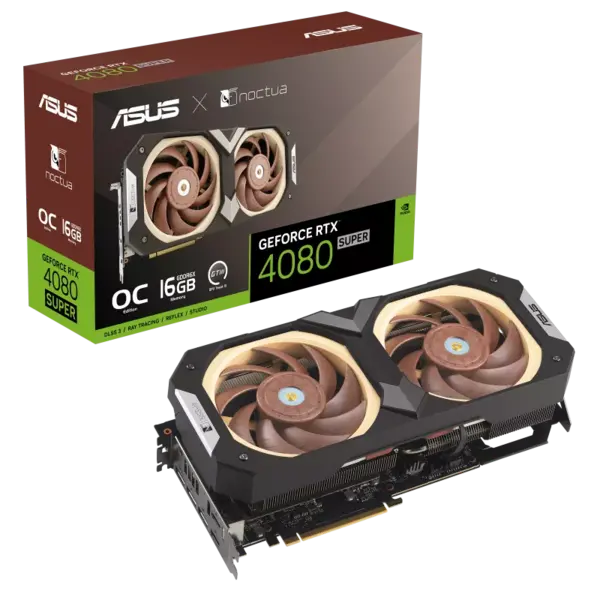 Image of ASUS GeForce RTX 4080 SUPER 16GB GDDR6X Noctua OC Edition Graphics Card - RTX4080S-O16G-NOCTUA
