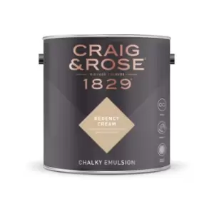 Image of Craig & Rose Chalky Emulsion Regency Cream - 5L