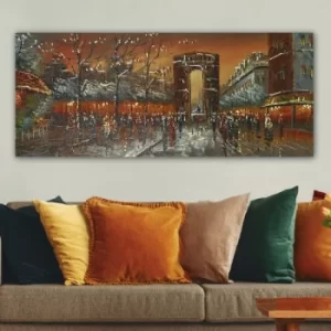 Image of YTY77614_50120 Multicolor Decorative Canvas Painting