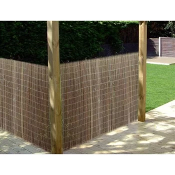Image of Willow Screening Garden Fence Panel Wall Cover Panel Edging 1m x 3m - Kingfisher