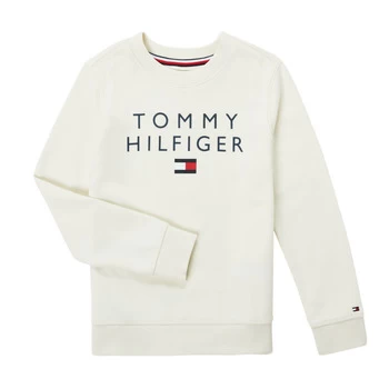 Image of Tommy Hilfiger HERTINA boys's Childrens sweatshirt in White - Sizes 8 years,10 years,12 years,14 years,16 years