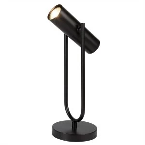 Image of 1 Light Table Lamp Matt Black, GU10