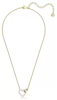 Image of Swarovski 5636449 Lovely Gold-Plated Heart-shaped Pendant Jewellery