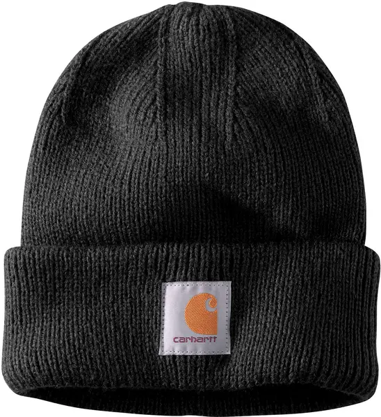 Image of Carhartt Rib Knit Acrylic Ladies Beanie, Black for Women