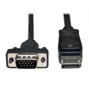 Image of Tripp Lite DisplayPort to Active VGA Cable Displayport with Latches to
