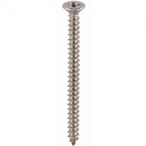 Image of Select Hardware Cross Recessed Countersunk Woodscrews Steel Hardened Twin Thread Bright Zinc Plated 1" X No. 6 35 Pack