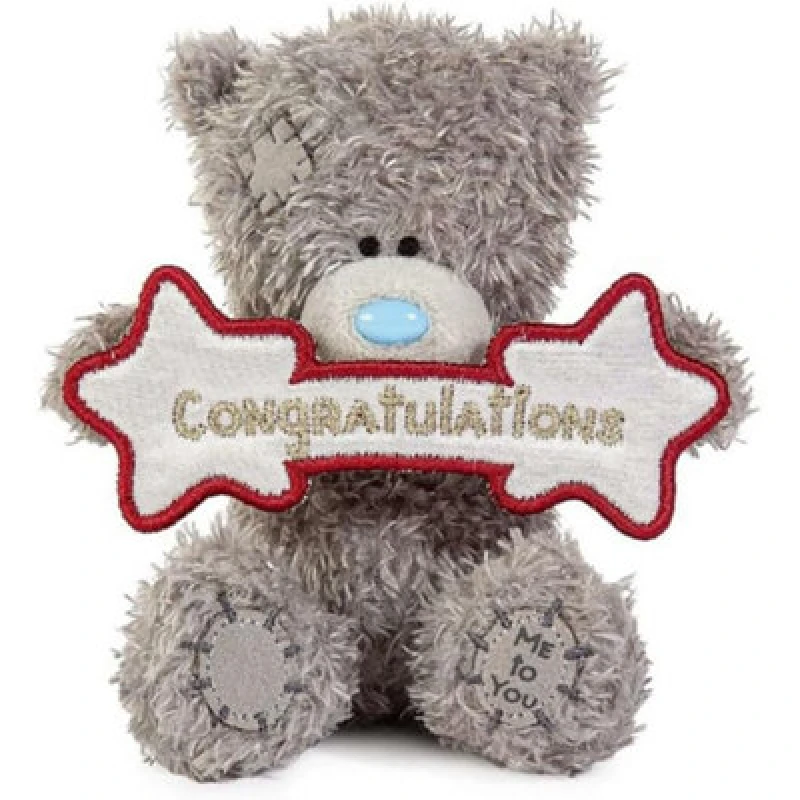 Image of Me To You Tatty Teddy Plush 10Cm High Congratulations Bear Official Collection