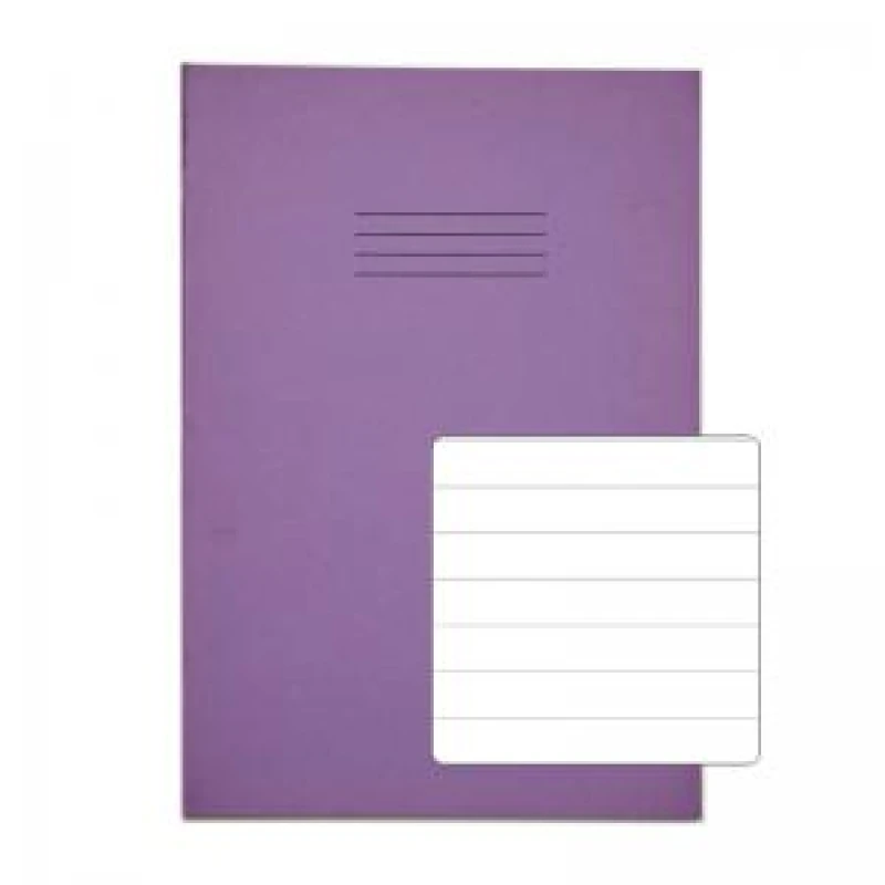 Image of RHINO A4 Exercise Book 48 pages 24 Leaf Purple 12mm Lined VTSRVEX6811078