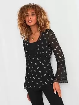 Image of Joe Browns Beautiful Bee Top -black, Black, Size 8, Women