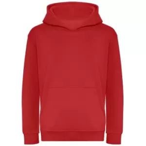 Image of Awdis Childrens/Kids Organic Hoodie (9-11 Years) (Fire Red)
