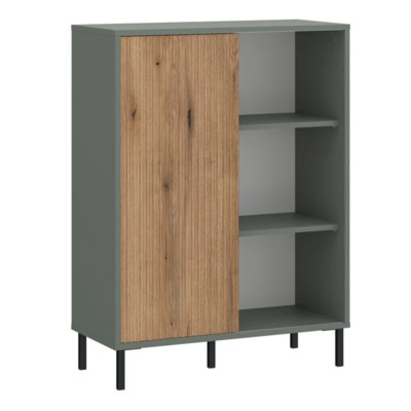 Image of Furniture To Go Darwin Sideboard 1 Door In Green/oak