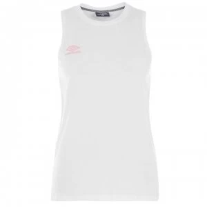 Image of Umbro Umbro Logo Back Vest Ladies - WHITE