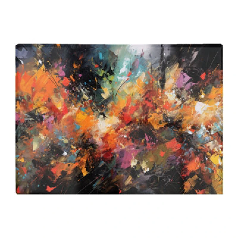 Image of Warren Reed Designer A Vibrant Abstract Painting Glass Chopping Board