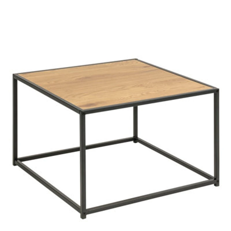 Image of Indoor Furniture Group Furniture To Go Seaford Black Metal Coffee Table With Oak Top, Black 90A0000082563