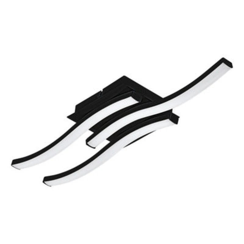 Image of Eglo Cabezas-e Flush Wall & Ceiling Light Black