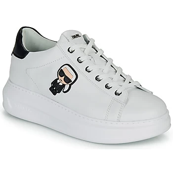Image of Karl Lagerfeld KAPRI KARL IKONIC LO LACE womens Shoes Trainers in White,3,4,5,6,7