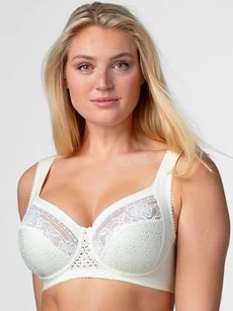 Image of Miss Mary of Sweden Underwired Cotton Lined Cup Bra - Champagne, Champagne, Size 38B, Women