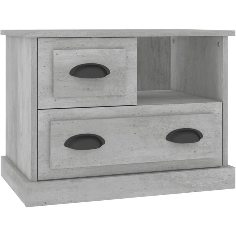 Image of VIDAXL Bedside Cabinet Concrete Grey 60x39x45cm Vidaxl 8720845792541