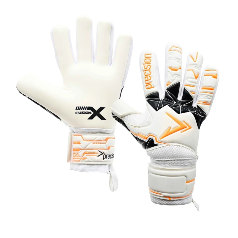 Image of Precision Precision Men Fusion X Negative Replica Goalkeeper Gloves in White Size: 10 White 10 Male 5063574411189