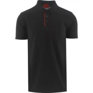 Image of HUGO Black Dichelangelo Polo Shirt