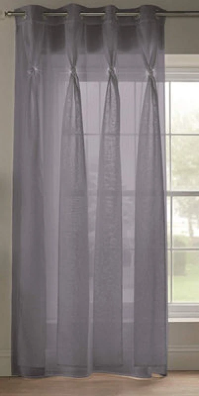 Image of Alan Symonds Diana Eyelet Voile Single Silver unisex 144x228cm