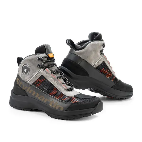 Image of Stylmartin Vertigo Air Motorcycle Shoes Grey Camo Size 41