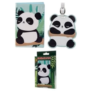 Image of Pandarama Passport Holder and Luggage Tag Set