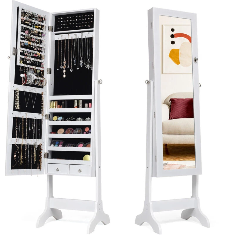 Image of COSTWAY Weatherproof Car Cover Outdoor Universal Car Full Cover W/ Zipper Door 482 X 178 X 119cm Silver unisex