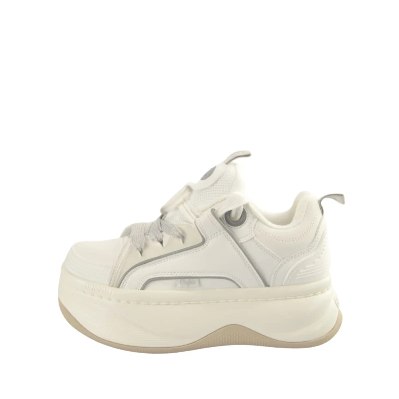 Image of Buffalo Womens Trainers Buffalo Orcus Sk8 - Vegan Nappa Blanc Female 41