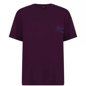 Image of Hugo Boss RN24 Logo T-Shirt Burgundy Size L Men