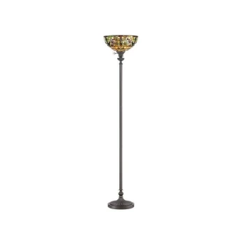 Image of Kami - 1 Light Floor Lamp Bronze, E27 - Elstead