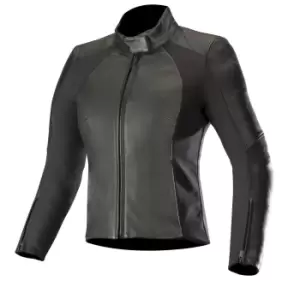Image of Alpinestars Vika v2 Womens Motorcycle Leather Jacket, black, Size 44, black, Size 44 for Women