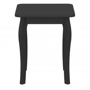 Image of Baroque Dressing Table Stool Black