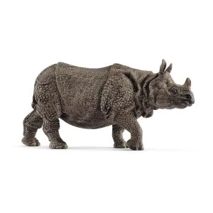Image of SCHLEICH Wild Life Indian Rhinoceros Toy Figure