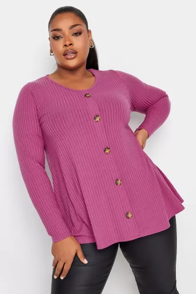 Image of Ribbed Long Sleeve Top