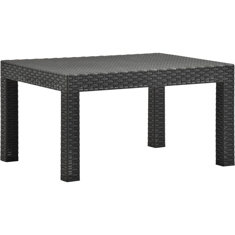 Image of VIDAXL Garden Table Anthracite 58x58x41cm pp Rattan Vidaxl 8720286231173