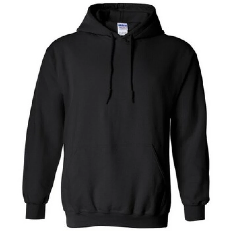 Image of Gildan Mens Heavy Blend Adult Hooded Sweatshirt Hoodie in Black Size: Small Black Male S