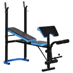 Image of Adjustable Weight Bench with Leg Developer, black