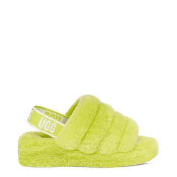 Image of Ugg Fluff Yea Sliders - Green
