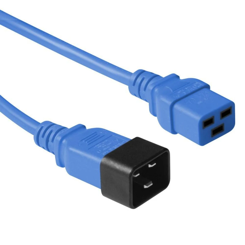 Image of Microconnect PE2019B18 power cable Blue 1.8 m C20 coupler C19 coupler