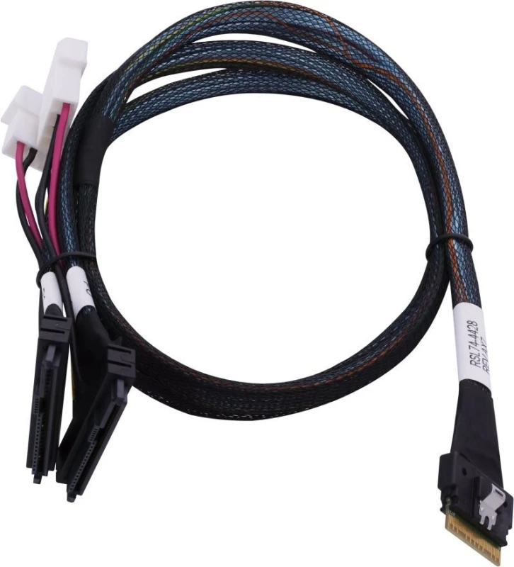 Image of MICROCHIP TECHNOLOGY Microchip Technology 2305500-R Serial Attached SCSI (SAS) cable 0.8 m Black, Multicolour 2305500-R