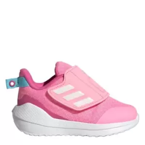 Image of adidas EQ21 Run 2.0 Sport Running Hook-and-Loop Strap Sho - Beam Pink / Cloud White / Blis