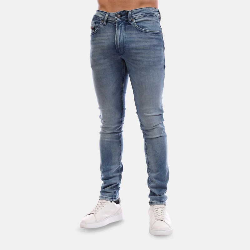 Image of Diesel Mens Straight Leg Jeans Straight Jeans 28W R Blue 64074921285